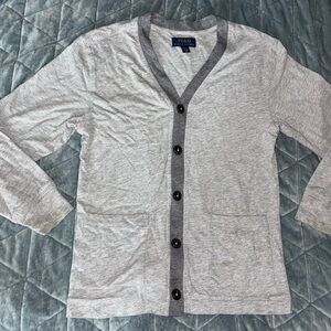 Polo by Ralph Lauren Youth Big Kids Girls Gray Cardigan Sweater M 10/12